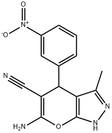 6-氨基-3-甲基-4-(3-硝基苯基)-2,4-二氢吡喃并[2,3-C]吡唑-5-甲腈