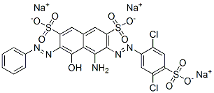 trisodium 4-amino-3-[(2,5-dichloro-4-sulphonatophenyl)azo]-5-hydroxy-6-(phenylazo)naphthalene-2,7-disulphonate
