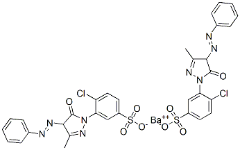barium 4-chloro-3-[4,5-dihydro-3-methyl-5-oxo-4-(phenylazo)-1H-pyrazol-1-yl]benzenesulphonate