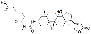5-[[(3S,5R,8R,9S,10S,13R,17S)-14-hydroxy-10,13-dimethyl-17-(5-oxo-2H-f uran-3-yl)-1,2,3,4,5,6,7,8,9,11,12,15,16,17-tetradecahydrocyclopenta[a ]phenanthren-3-yl]oxycarbonylmethylcarbamoyl]pentanoic acid
