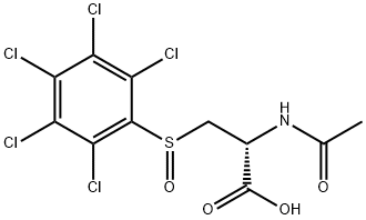 (2R)-2-acetamido-3-(2,3,4,5,6-pentachlorophenyl)sulfinyl-propanoic aci d