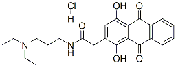 N-(3-diethylaminopropyl)-2-(1,4-dihydroxy-9,10-dioxo-anthracen-2-yl)ac etamide hydrochloride