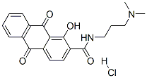 2-Anthracenecarboxamide, N-(3-(dimethylamino)propyl)-9,10-dihydro-1-hy droxy-9,10-dioxo-, monohydrochloride