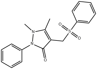 1,5-dimethyl-2-phenyl-4-[(phenylsulfonyl)methyl]-1,2-dihydro-3H-pyrazol-3-one