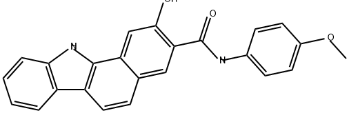 2-羟基-N-(4-甲氧基苯基)-11H-苯并[a]咔唑-3-甲酰胺