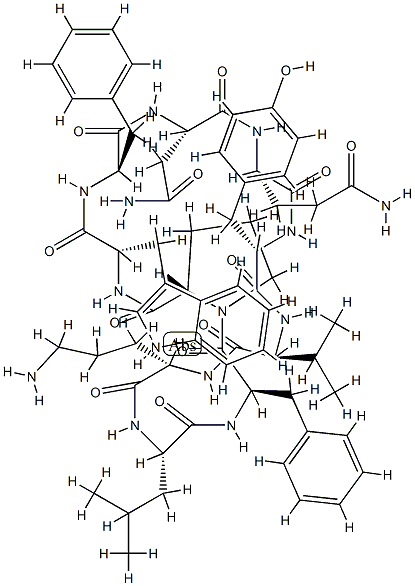 Cyclo(L-Asn-L-Gln-L-Tyr-L-Val-L-Orn-L-Leu-D-Phe-L-Pro-L-Trp-D-Phe-)