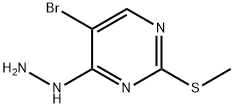 Pyrimidine, 5-bromo-4-hydrazinyl-2-(methylthio)-