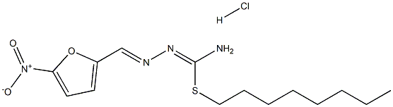 2-Furaldehyde, 5-nitro-, 3-octyl-3-thioisosemicarbazone, monohydrochloride