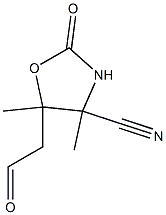 5-Oxazolidineacetaldehyde,4-cyano-4,5-dimethyl-2-oxo-(7CI)