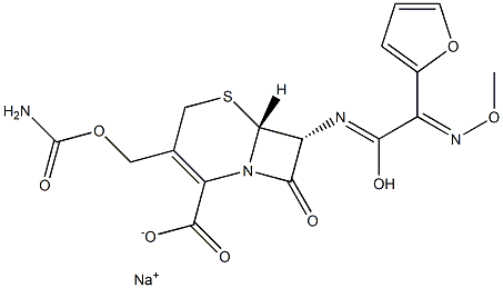 (6R,7R)-3-(Carbamoyloxymethyl)-7α-[[2-(2-furyl)-2-methoxyiminoacetyl]amino]-8-oxo-5-thia-1-azabicyclo[4.2.0]oct-2-ene-2-carboxylic acid sodium salt