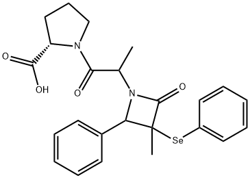 L-Proline, 1-2-3-methyl-2-oxo-4-phenyl-3-(phenylseleno)-1-azetidinyl-1-oxopropyl-