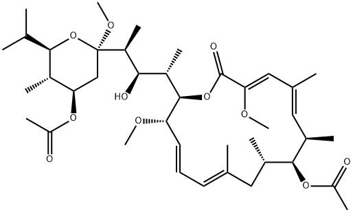 21-O-Acetyl-21-O-de(3-carboxy-1-oxo-2-propenyl)-2-demethyl-2-methoxy-24-methyl-19-O-methylhygrolidin 7-acetate