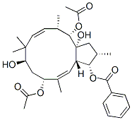(1S,2S,3aR,4S,5S,6E,9R,11R,12E,13aS)-1,2,3,4,5,8,9,10,11,13a-Decahydro-2,5,8,8,12-pentamethyl-3aH-cyclopentacyclododecene-1,3a,4,9,11-pentol 4,11-diacetate 1-benzoate