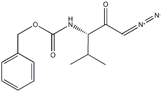 N-alpha-Benzyloxycarbonyl-L-valinyl-diazomethane, (3S)-3-Z-amino-1-diazo-4-methyl-2-pentanone