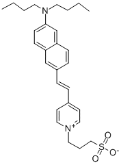 氢氧化4-(2-(6-(二丁基氨基)-2-萘基)乙烯基)-1-(3-硫代丙基)吡啶正离子内盐