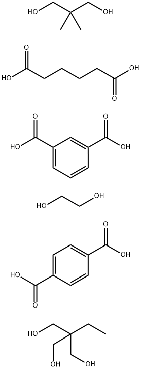间苯二酸与对苯二酸、己二酸、1,2-乙二醇和新戊二醇2-乙基-2羟甲基-1,3-丙二醇的聚合物
