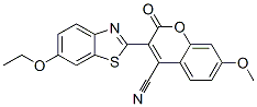 3-(6-ethoxybenzothiazol-2-yl)-7-methoxy-2-oxo-2H-1-benzopyran-4-carbonitrile