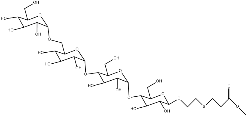 甲酯基乙基硫乙基 4-O-[4-O-(6-O-Α-D-吡喃葡萄糖基)-Α-D-吡喃葡萄糖基]-Α-D-吡喃葡萄糖基]-Β-D-吡喃葡糖苷