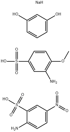 Benzenesulfonic acid, 2-amino-5-nitro-, diazotized, coupled with diazotized 3-amino-4-methoxybenzenesulfonic acid and resorcinol, sodium salts