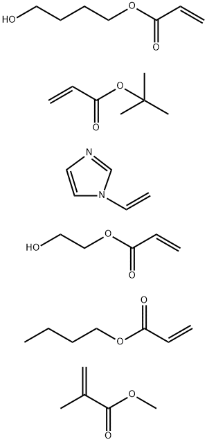 2-Propenoic acid, 2-methyl-, methyl ester, polymer with butyl 2-propenoate, 1,1-dimethylethyl 2-propenoate, 1-ethenyl-1H-imidazole, 4-hydroxybutyl 2-propenoate and 2-hydroxyethyl 2-propenoate