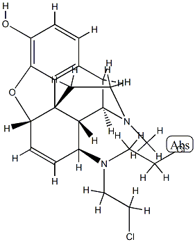 8 beta-(bis(2-chloroethyl)amino)-6,7-didehydro-3-hydroxy-17-methyl-4,5 alpha-epoxymorphinan