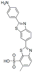 [2,6'-Bibenzothiazole]-7-sulfonic acid, 2'-(4-aminophenyl)-6-methyl-, diazotized, coupled with diazotized aniline, diazotized 2-(4-aminophenyl)-6-methyl-7-benzothiazolesulfonic acid and resorcinol, sodium salts