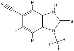 5-Benzimidazolecarbonitrile,2-mercapto-1-methyl-(7CI)