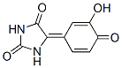 Hydantoin, 5-(3-hydroxy-4-oxo-2,5-cyclohexadien-1-ylidene)- (7CI)