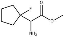 Cyclopentaneacetic acid, -alpha--amino-1-fluoro-, methyl ester (9CI)