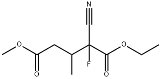 Pentanedioic acid, 2-cyano-2-fluoro-3-methyl-, 1-ethyl 5-methyl ester (9CI)