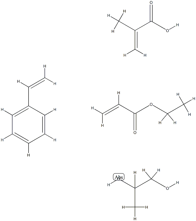 2-Propenoic acid, 2-methyl-, monoester with 1,2-propanediol, polymer with ethenylbenzene and ethyl 2-propenoate