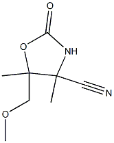 4-Oxazolidinecarbonitrile,5-(methoxymethyl)-4,5-dimethyl-2-oxo-(7CI)