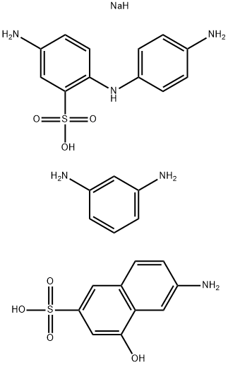 2-Naphthalenesulfonic acid, 6-amino-4-hydroxy-, coupled with diazotized 5-amino-2-[(4-aminophenyl)amino]benzenesulfonic acid, diazotized, coupled with m-phenylenediamine, sodium salts