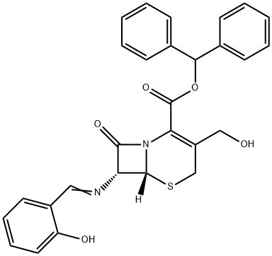 7β-[(2-Hydroxybenzylidene)amino]-3-(hydroxymethyl)cepham-3-ene-4-carboxylic acid diphenylmethyl ester