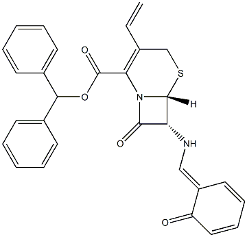 (6R,7R)-8-Oxo-7α-salicylideneamino-3-vinyl-5-thia-1-azabicyclo[4.2.0]oct-2-ene-2-carboxylic acid benzhydryl ester