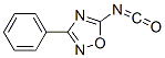 Isocyanic acid, 3-phenyl-1,2,4-oxadiazol-5-yl ester (7CI)