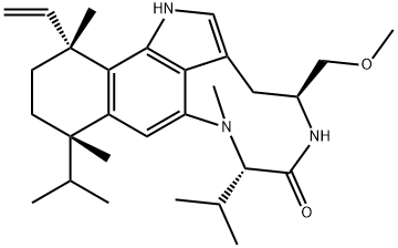 (4S,7S,10S,13R)-13-Ethenyl-1,3,4,5,7,8,10,11,12,13-decahydro-4-(methoxymethyl)-8,10,13-trimethyl-7,10-diisopropyl-6H-benzo[g][1,4]diazonino[7,6,5-cd]indol-6-one