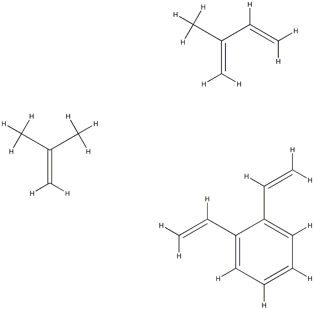 二乙烯基苯与2-甲基-1,3-丁二烯和2-甲基丙烯的聚合物
