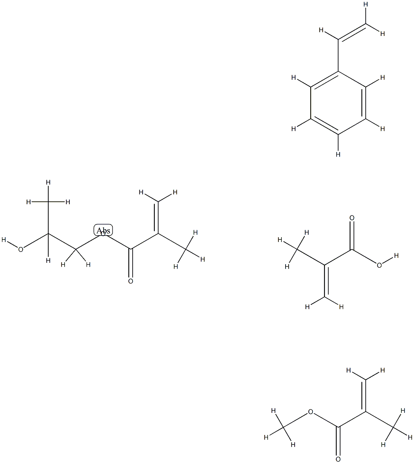 2-Propenoic acid, 2-methyl-, polymer with ethenylbenzene, methyl 2-methyl-2-propenoate and 1,2-propanediol mono(2-methyl-2-propenoate)