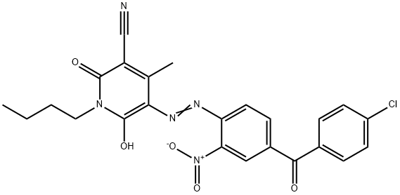 1-butyl-5-[[4-(4-chlorobenzoyl)-2-nitrophenyl]azo]-1,2-dihydro-6-hydroxy-4-methyl-2-oxonicotinonitrile