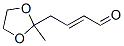 2-Butenal,  4-(2-methyl-1,3-dioxolan-2-yl)-