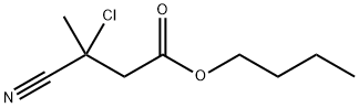 Butyric acid, 3-chloro-3-cyano-, butyl ester (7CI)