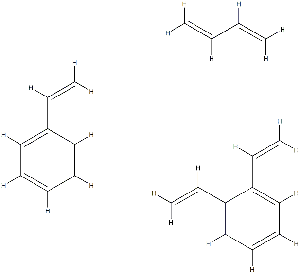 buta-1,3-diene: 1,2-diethenylbenzene: styrene
