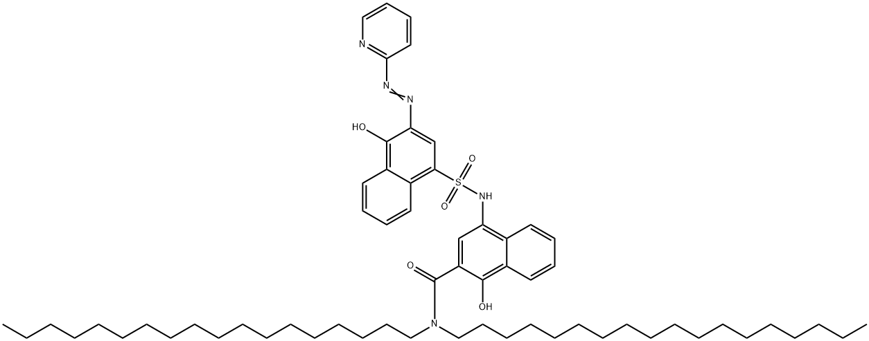 1-hydroxy-4-[[[4-hydroxy-3-(2-pyridylazo)naphthyl]sulphonyl]amino]-N,N-dioctadecylnaphthalene-2-carboxamide
