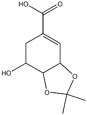 1-cyclohexene-1-carboxylic acid-5-hydroxy-3,4-isopropylidine-dioxy