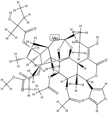 11α,12α-Bis(acetyloxy)-15-[(Z)-1-hydroxy-2-methylpropylidene]phragmalin 30-acetate 3-(2-hydroxy-2-methylbutyrate)
