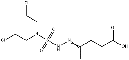 4-[2-[Bis(2-chloroethyl)sulfamoyl]hydrazono]pentanoic acid