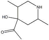 Ketone, 4-hydroxy-2,5-dimethyl-4-piperidyl methyl (7CI)