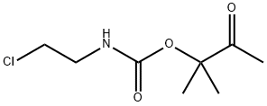 Carbamic acid, (2-chloroethyl)-, ester with 3-hydroxy-3-methyl-2-butanone