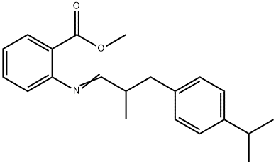 methyl 2-[[2-methyl-3-[4-(1-methylethyl)phenyl]propylidene]amino]benzoate
